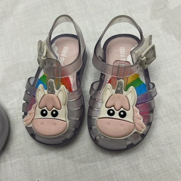 Lot of 2 Mini Melissa sandals size 5 - Picture 3 of 12